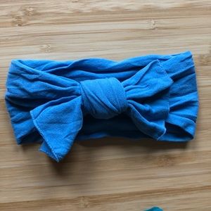 Baby Bling Bow Denim Blue